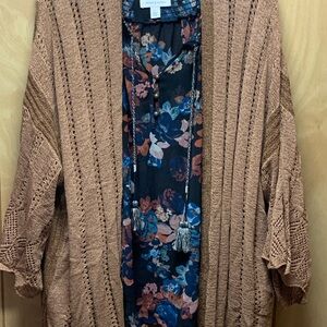 Women’s Vintage X America Two Piece Set Blouse & Shawl- Size L/XL